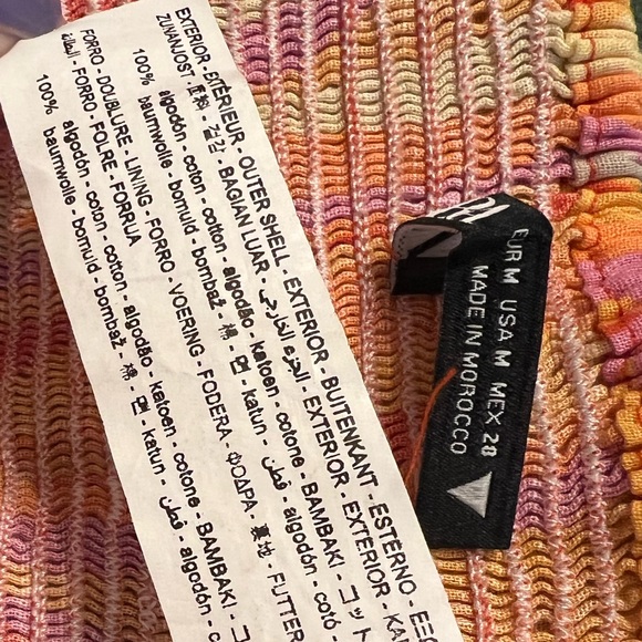 Women's ZARA Orange Pink Halter Crop Top M - Picture 8 of 8